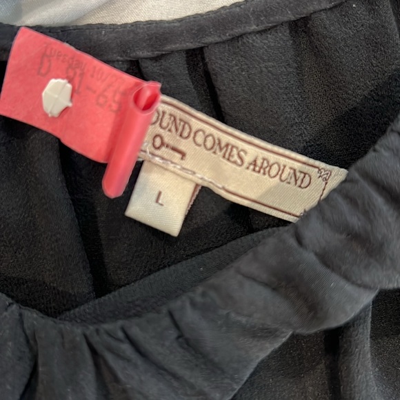 Almost New - What Goes Around Comes Around - Designer - Silk Black Party Dress - Picture 5 of 5